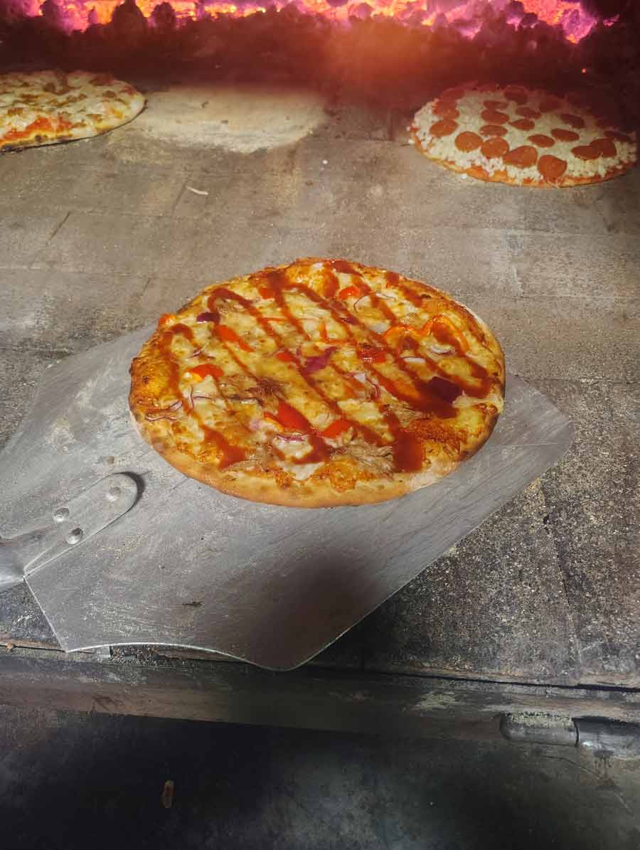 Fire cooked pizza from the Gateway